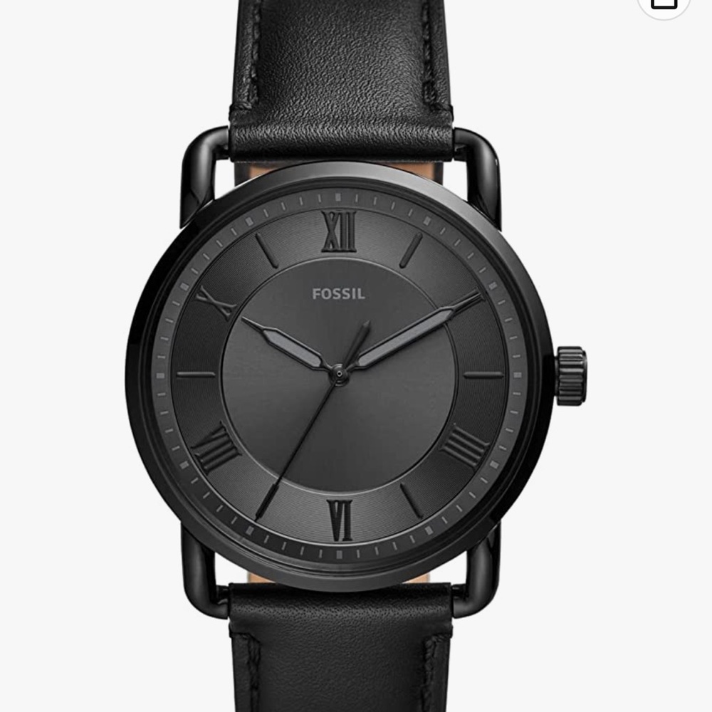 Fossil Men's Copeland Stainless Steel and Leather Casual Quartz Watch